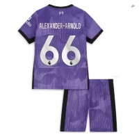 Camisa de time de futebol Liverpool Alexander-Arnold #66 Replicas 3º Equipamento Infantil 2023-24 Manga Curta (+ Calças curtas)
